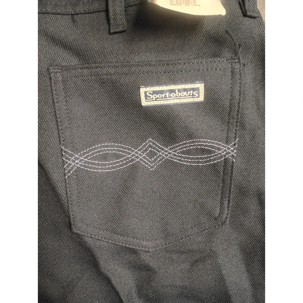 Big Yank Sport-abouts Trousers Mens 34 Navy Blue Vintage Deadstock USA Slacks